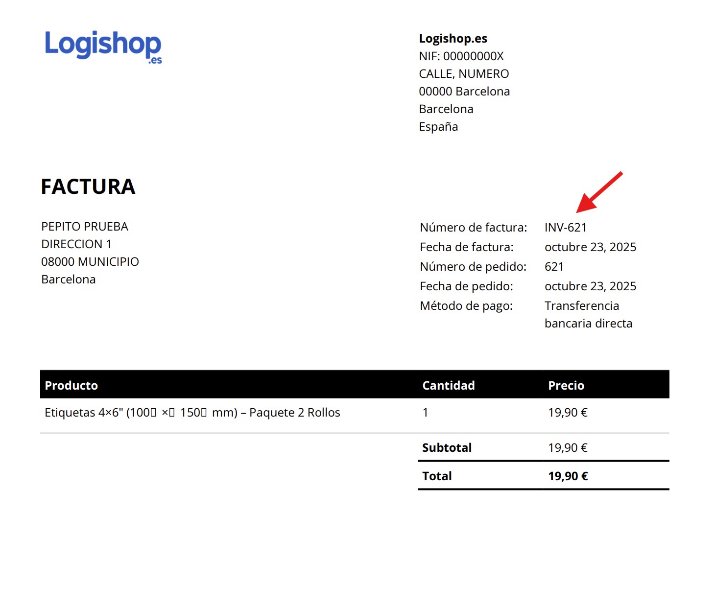errores de numeración de facturas woocommerce