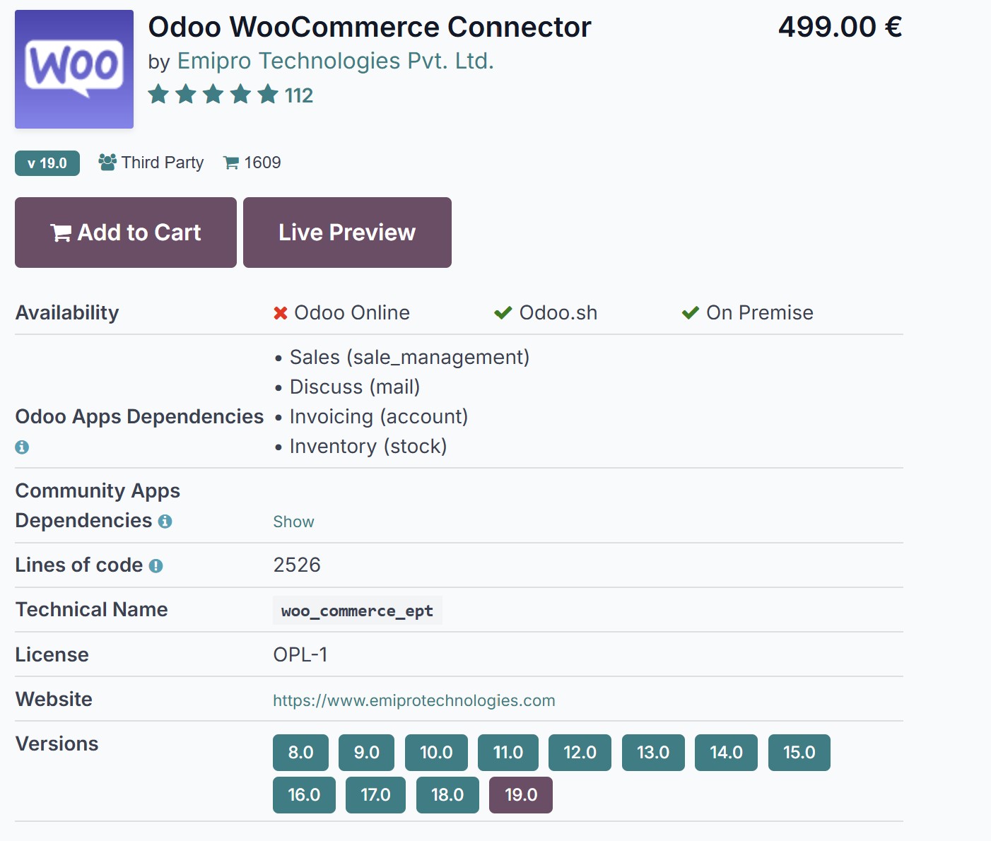 odoo woocommerce conector emipro